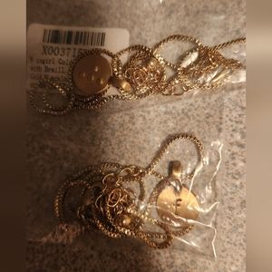 Braille initial necklaces